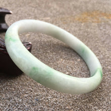 Load image into Gallery viewer, 61/62/63mm Certified Natural Lavender Jadeite Emerald A Jade HandCarved Bracelet Bangle GX366