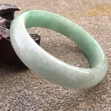 Load image into Gallery viewer, 54/55/56mm Certified Natural Lavender Jadeite Emerald A Jade HandCarved Bracelet Bangle GX364