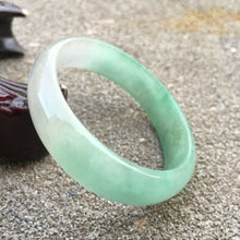 Load image into Gallery viewer, 48/49/50mm x 46mm Certified Natural Lavender Jadeite Emerald A Jade HandCarved Oval Bracelet Bangle GX333
