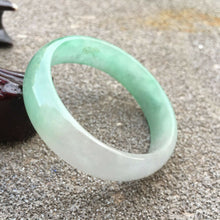 Load image into Gallery viewer, 48/49/50mm x 46mm Certified Natural Lavender Jadeite Emerald A Jade HandCarved Oval Bracelet Bangle GX333