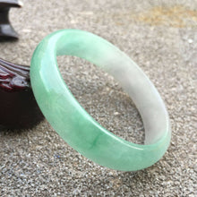 Load image into Gallery viewer, 48/49/50mm x 46mm Certified Natural Lavender Jadeite Emerald A Jade HandCarved Oval Bracelet Bangle GX333