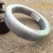 Load image into Gallery viewer, 10% OFF- 57/58/59mm Certified Natural Lavender Jadeite Emerald A Jade HandCarved Bracelet Bangle GX340