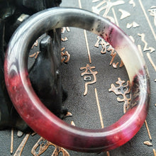 Load image into Gallery viewer, 10% OFF- 60/61/62mm Certified Natural Red Emerald Xiu Jade A HandCarved Round Bracelet Bangle A0026