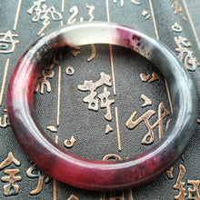 Load image into Gallery viewer, 10% OFF- 60/61/62mm Certified Natural Red Emerald Xiu Jade A HandCarved Round Bracelet Bangle A0026