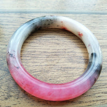 Load image into Gallery viewer, 10% OFF- 56/57/58mm Certified Natural Red Emerald Xiu Jade A HandCarved Round Bracelet Bangle A0012
