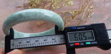 Load image into Gallery viewer, 58/59/60mm Certified Natural Lavender Jadeite Emerald A Jade HandCarved Bracelet Bangle A-9420
