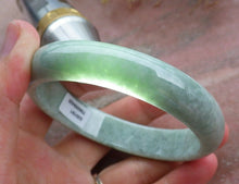Load image into Gallery viewer, 58/59/60mm Certified Natural Lavender Jadeite Emerald A Jade HandCarved Bracelet Bangle A-9420