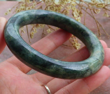Load image into Gallery viewer, 56/57/58mm Certified Natural Lavender Jadeite Emerald A Jade HandCarved Round Bracelet Bangle A-4692