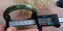Load image into Gallery viewer, 56/57/58mm Certified Natural Lavender Jadeite Emerald A Jade HandCarved Round Bracelet Bangle A-4692