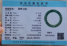 Load image into Gallery viewer, 56/57/58mm Certified Natural Lavender Jadeite Emerald A Jade HandCarved Round Bracelet Bangle A-4692