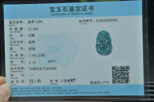 Load image into Gallery viewer, 10% OFF- Certified Natural Jadeite Emerald A*Jade HandCarved Lucky Horse Pendant Z6908