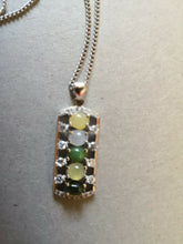 Load image into Gallery viewer, 10% OFF- Certified Natural Multi-Color Icy Jadeite Emerald A*Jade Bead Pendant-925 Sterling Silver Necklace