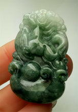 Load image into Gallery viewer, 10% OFF- Certified Natural Jadeite Emerald A*Jade HandCarved Lucky Horse Pendant A3405