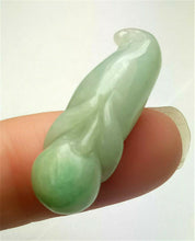 Load image into Gallery viewer, 10% OFF- Certified Natural Jadeite Emerald A*Jade HandCarved Lucky Morning Glory Pendant A9934