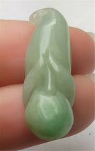 Load image into Gallery viewer, 10% OFF- Certified Natural Jadeite Emerald A*Jade HandCarved Lucky Morning Glory Pendant A9934