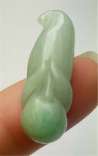 Load image into Gallery viewer, 10% OFF- Certified Natural Jadeite Emerald A*Jade HandCarved Lucky Morning Glory Pendant A9934