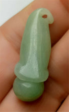 Load image into Gallery viewer, 10% OFF- Certified Natural Jadeite Emerald A*Jade HandCarved Lucky Morning Glory Pendant A9934
