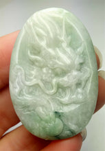 Load image into Gallery viewer, 10% OFF- Certified Natural Jadeite Emerald A*Jade HandCarved Lucky Dragon Pendant A0693