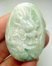 Load image into Gallery viewer, 10% OFF- Certified Natural Jadeite Emerald A*Jade HandCarved Lucky Dragon Pendant A0693