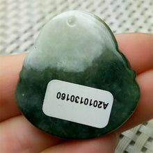 Load image into Gallery viewer, 10% OFF- Certified Natural Oily Green Jadeite Emerald A*Jade HandCarved Blessing Happy Buddha Pendant A0160