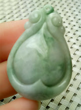Load image into Gallery viewer, 10% OFF- Certified Natural Jadeite Emerald A*Jade HandCarved Lucky Water Drop Pendant A9215