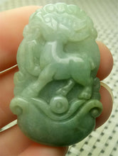 Load image into Gallery viewer, 10% OFF- Certified Natural Jadeite Emerald A*Jade HandCarved Lucky Sheep Pendant A0234