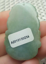 Load image into Gallery viewer, 10% OFF- Certified Natural Jadeite Emerald A*Jade HandCarved Lucky Sheep Pendant A0234