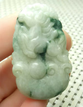 Load image into Gallery viewer, 10% OFF- Certified Natural Jadeite Emerald A*Jade HandCarved Lucky Horse Pendant A0226