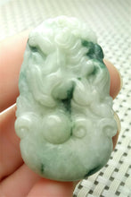 Load image into Gallery viewer, 10% OFF- Certified Natural Jadeite Emerald A*Jade HandCarved Lucky Horse Pendant A0226