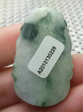 Load image into Gallery viewer, 10% OFF- Certified Natural Jadeite Emerald A*Jade HandCarved Lucky Horse Pendant A0226