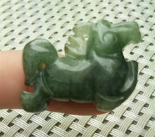 Load image into Gallery viewer, 10% OFF- Certified Natural Oily Green Jadeite Emerald A*Jade HandCarved Lucky Horse Jade Pendant A9158