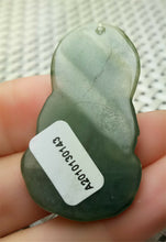 Load image into Gallery viewer, 10% OFF- Certified Natural Oily Green Jadeite Emerald A*Jade HandCarved Blessing Guanyin Jade Pendant A0143