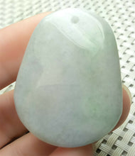 Load image into Gallery viewer, 10% OFF- Certified Natural Lavender Jadeite Emerald A*Jade HandCarved Blessing Safe &amp; Sound Jade Pendant A4638