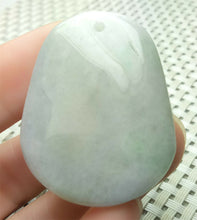 Load image into Gallery viewer, 10% OFF- Certified Natural Lavender Jadeite Emerald A*Jade HandCarved Blessing Safe &amp; Sound Jade Pendant A4638