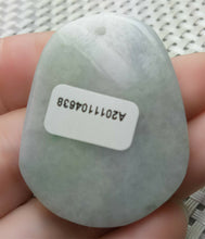 Load image into Gallery viewer, 10% OFF- Certified Natural Lavender Jadeite Emerald A*Jade HandCarved Blessing Safe &amp; Sound Jade Pendant A4638