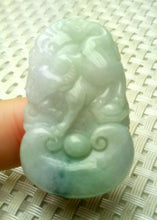 Load image into Gallery viewer, 10% OFF- Certified Natural Jadeite Emerald A*Jade HandCarved Lucky Ox Cow Pendant A3805