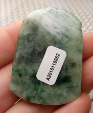 Load image into Gallery viewer, 10% OFF- Certified Natural Jadeite Emerald A*Jade HandCarved Lucky Dragon Jade Pendant A8862