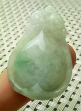 Load image into Gallery viewer, 10% OFF- Certified Natural Jadeite Emerald A*Jade HandCarved Lucky Walter Drop Jade Pendant A9243