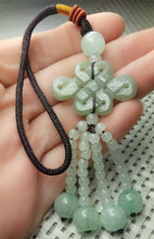 Load image into Gallery viewer, 10% OFF- Certified Natural Jadeite Emerald A*Jade HandCarved Lucky Safe Car Rearview Mirror Pendant Lucky Hanging Ornament Decor A0035