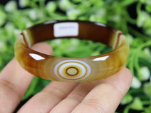 Load image into Gallery viewer, 10% OFF- 58/59/60mm Certified Natural Rare Lavender Yellow Red Orange Emerald A*Jade HandCarved Blessing Heaven Eye Bracelet Bangle SZ4774