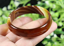 Load image into Gallery viewer, 10% OFF- 58/59/60mm Certified Natural Rare Lavender Yellow Red Orange Emerald A*Jade HandCarved Lucky Bracelet Bangle SZ4772