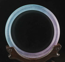 Load image into Gallery viewer, 10% OFF- 58/60/61mm Certified Natural Ice Lavender Blue Emerald A*Jade HandCarved Lucky Round Bracelet Bangle