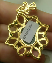 Load image into Gallery viewer, 10% OFF- Certified Natural Emerald A*Jade Handcrafted Lucky Green Jade Oval Pendant-Gold 925 Sterling Silver A7464
