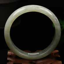 Load image into Gallery viewer, 10% OFF- 58/59/60mm Certified Natural Emerald A*Jade Handcarved Xiu Jade Bangle VV5126