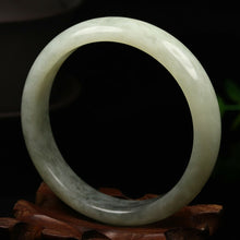 Load image into Gallery viewer, 10% OFF- 58/59/60mm Certified Natural Emerald A*Jade Handcarved Xiu Jade Bangle VV5126