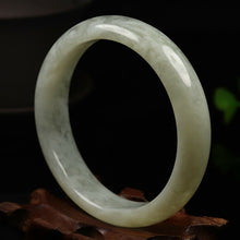 Load image into Gallery viewer, 10% OFF- 58/59/60mm Certified Natural Emerald A*Jade Handcarved Xiu Jade Bangle VV5126