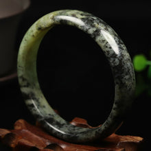 Load image into Gallery viewer, 10% OFF- 59/60/61mm Certified Natural Emerald Xiu A*Jade HandCarved Bangle VV5177