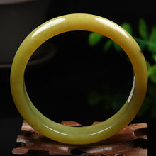 Load image into Gallery viewer, 57/58/59mm Certified Natural Emerald Xiu Jade*A Handcarved Bangle VV4931