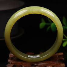 Load image into Gallery viewer, 57/58/59mm Certified Natural Emerald Xiu Jade*A Handcarved Bangle VV4931