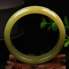 Load image into Gallery viewer, 57/58/59mm Certified Natural Emerald Xiu Jade*A Handcarved Bangle VV4931